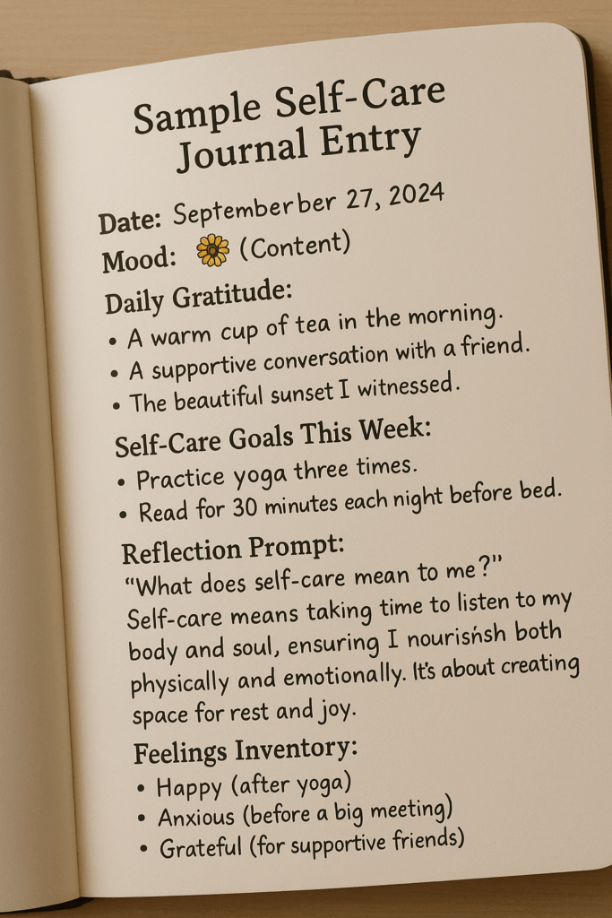 Self care journey